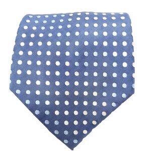 Crestview | Blue/White Polka Dot Silk Handmade Tie